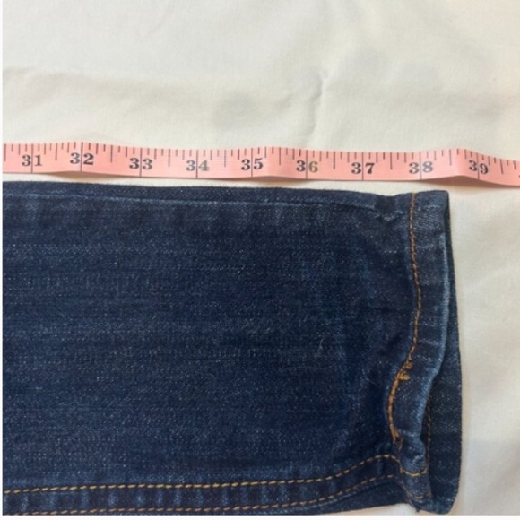 Decree Size 5 Women's Jeans Dark Blue Low-Rise Skinny Lightly Distressed - Picture 3 of 7